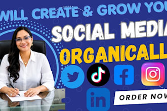 be your professional social media marketing manager content creator