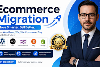 shopify wordpress wix ecommerce migration website and store transfer