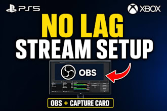 setup ps5 xbox stream with capture card no lag obs setup