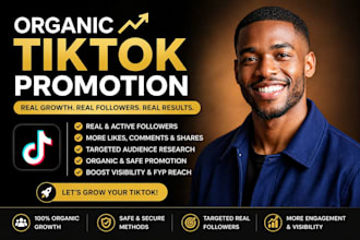 do tiktok marketing and organic promotion for follower growth