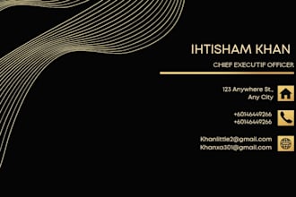create unique and creative visiting card design