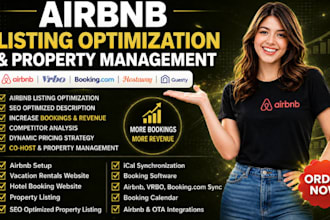 optimize and manage your airbnb listing for more bookings and revenue