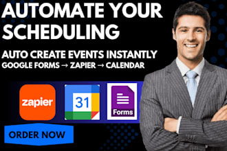 do zapier automation, google forms, sheets and calendar integration