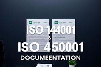 create iso 14001 and iso 45001 qhse documentation