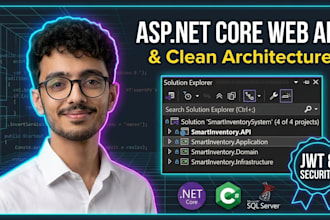 develop asp net core web API with clean architecture and jwt
