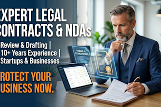 review and draft legal contracts and agreements