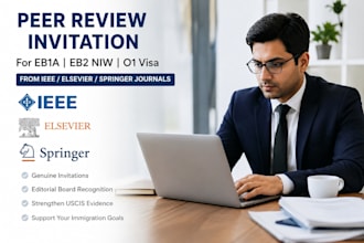 do peer review invite in ieee elsevier springer journal for eb1a eb2
