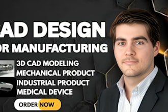do 3d cad modeling mechanical, industrial product, 3d medical device cad model