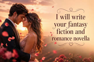 ghostwrite your fantasy fiction, romance and erotica novella