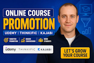 do udemy online course promotion thinkific marketing expert, kajabi sales funnel