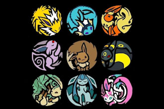 make pokemon logo for tcg streamer or t shirt