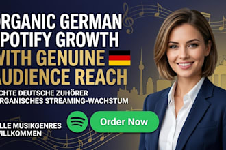 do organic spotify growth with german audience reach
