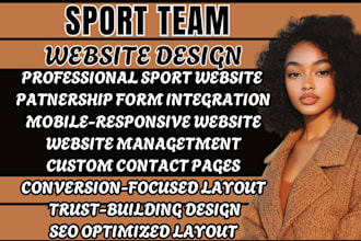 sports team website athlete website race website design wordpress website
