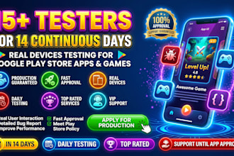 provide 12 testers google play testers android app testing closed testing