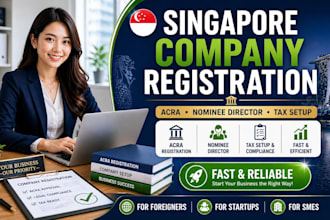 register singapore company with acra nominee director and tax setup