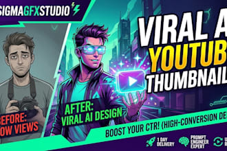 design viral ai youtube thumbnails