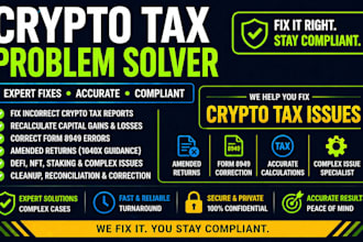 fix crypto tax issues amended returns irs form nft defi support