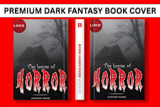 design book cover design, dark fantasy book cover, kdp book cover, ebook cover