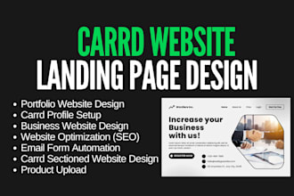 design custom carrd portfolio landing page business website fix carrd bug issues