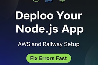 deploy your nodejs app on AWS, railway or vps