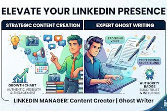 be your expert linkedin manager and content creator