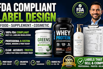 design fda compliant labels and boost your products marketing strategy