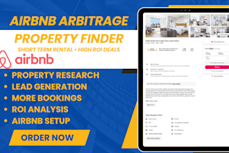 find profitable airbnb arbitrage properties and short term rental leads