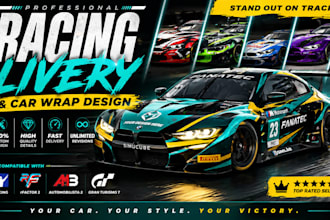 design racing liveries car wraps, iracing rfactor 2 automobilista 2 gran turismo