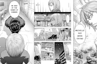 do manga comic book page illustration anime mage page manga panel comic strip