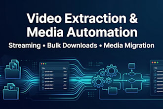 automate video downloads and extraction workflows