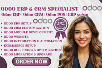 develop and customize odoo crm modules erp setup and automation or fix odoo pos