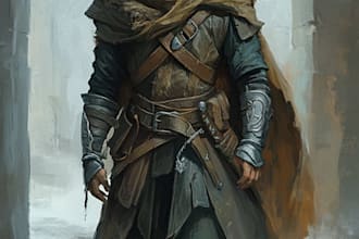 fantasy dnd character illustration