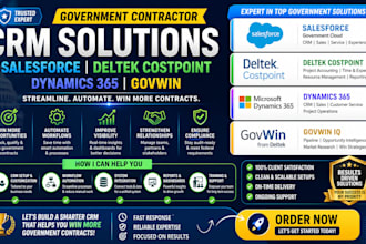 setup government contractor CRM salesforce deltek costpoint dynamics 365 govwin