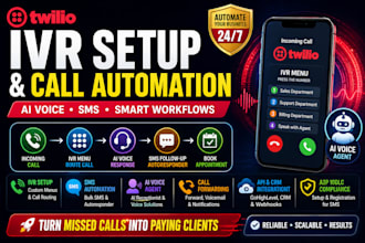 set up your gohighlevel quo phone system with twilio ivr and call automation va