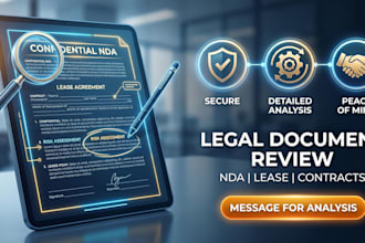 review your nda, lease, or legal document and provide detailed analysis