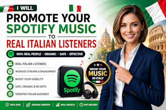 promote your spotify music to real italian listeners