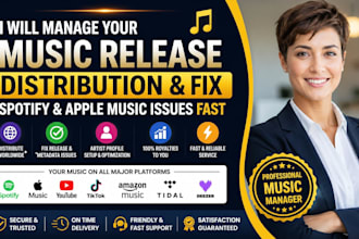 manage your music release distribution and fix spotify apple music issues fast