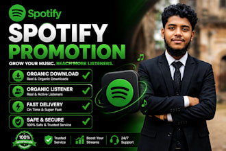 promote your spotify music and grow real organic listeners