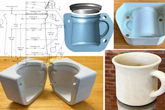 do 3d silicone injection mold plastic 3d cad model slip casting for 3d printing