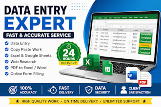 data entry and form filling tasks