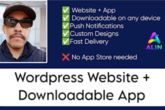 build you a website and turn it into a downloadable app