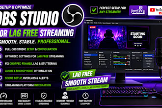 l setup and optimize obs studio for lag free streaming on twitch youtube