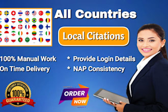 local SEO citation services for USA, UK, canada