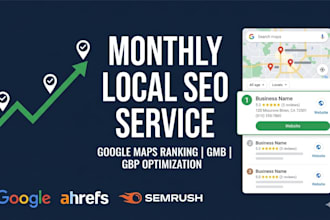 do monthly local SEO service for google maps ranking