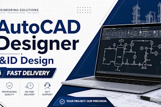 create professional autocad drawings and detailed pid