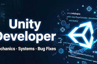 develop unity game mechanics, systems, and bug fixes