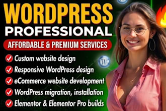 be your wordpress developer wordpress development wordpres website design