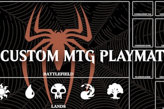 create a custom mtg playmat file