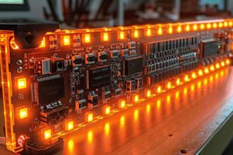 design rgb led pcb with esp32 wifi bluetooth iot smart lighting control system