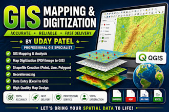 do gis mapping, shapefile, qgis and map digitization